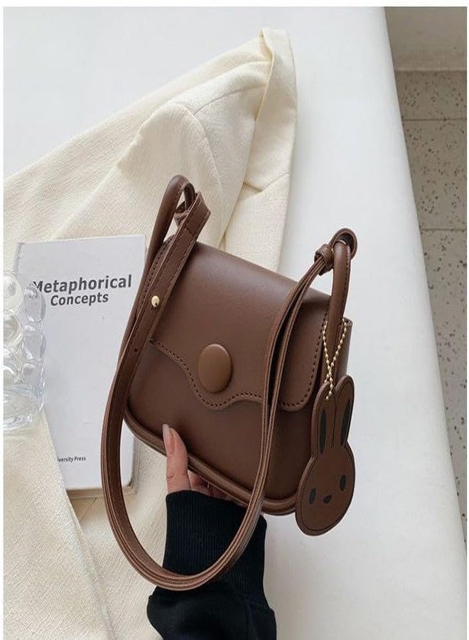 HaveGlam Designer Bunny Crossbody Sling Bag, Faux Leather, Available in Black and Brown - Image 4